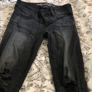 American eagle black skinny jeans